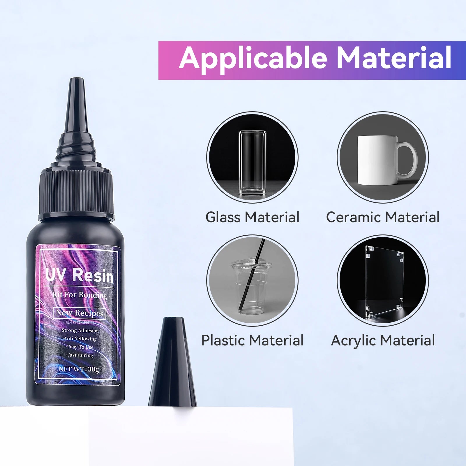 UV Epoxy Resin Glue for Jewelry Making | High Transparency Fast Drying Hardness alternate view