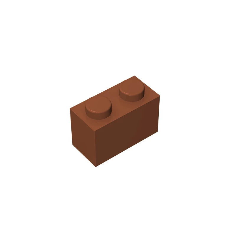 Educational Assemblage Gobricks Brick 1 x 2 without Bottom Tube | Compatible with L additional angle
