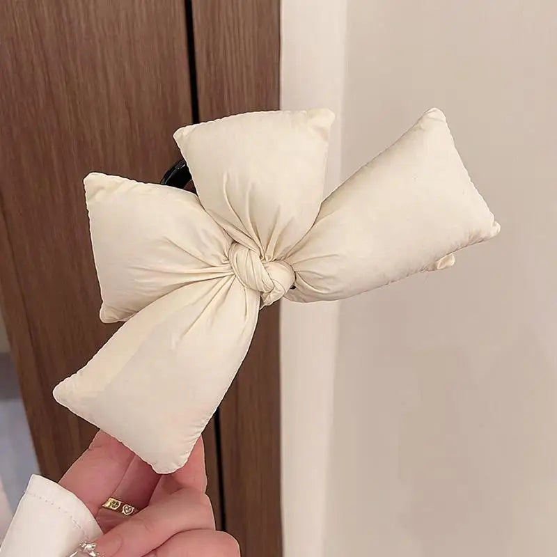 Women 3D Bow Princess Hairpin Cute Sweet Style Back Head Hair Clip for Girls Christmas Gift New Year Party Hair Accessory