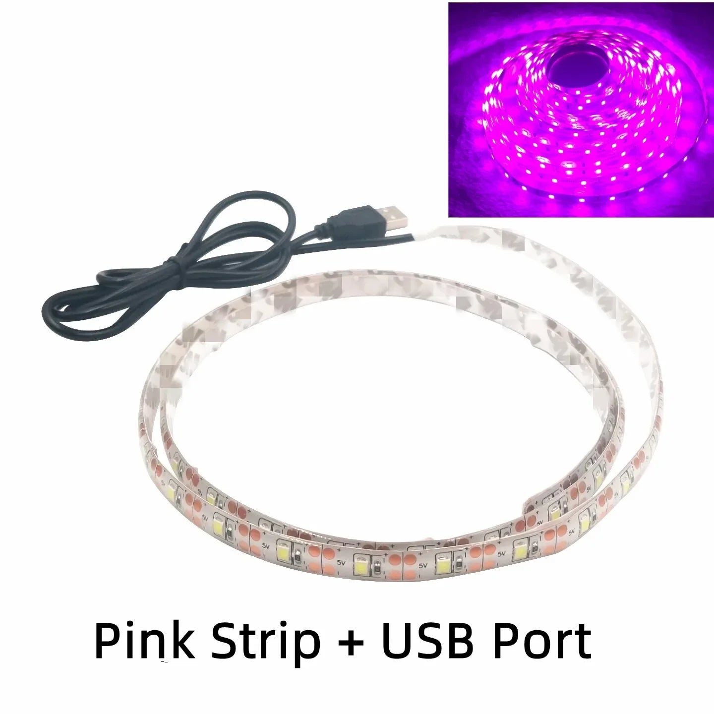 5V USB LED Strip Lights | Flexible Home TV Background Lighting additional angle