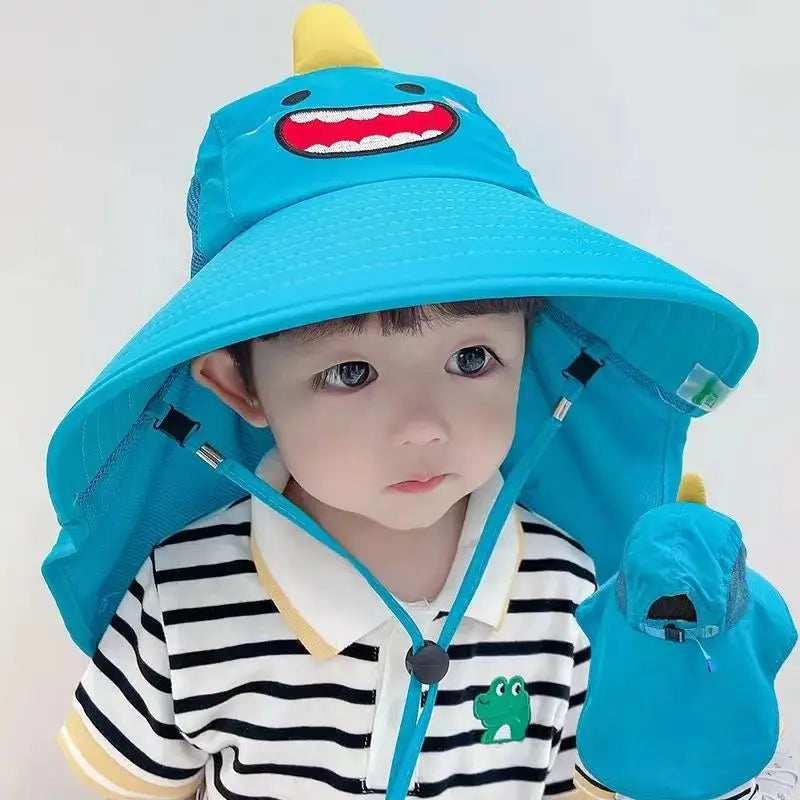 Summer Children's Sun Hat | Foldable Baby Beach Hat with UV Protection alternate view