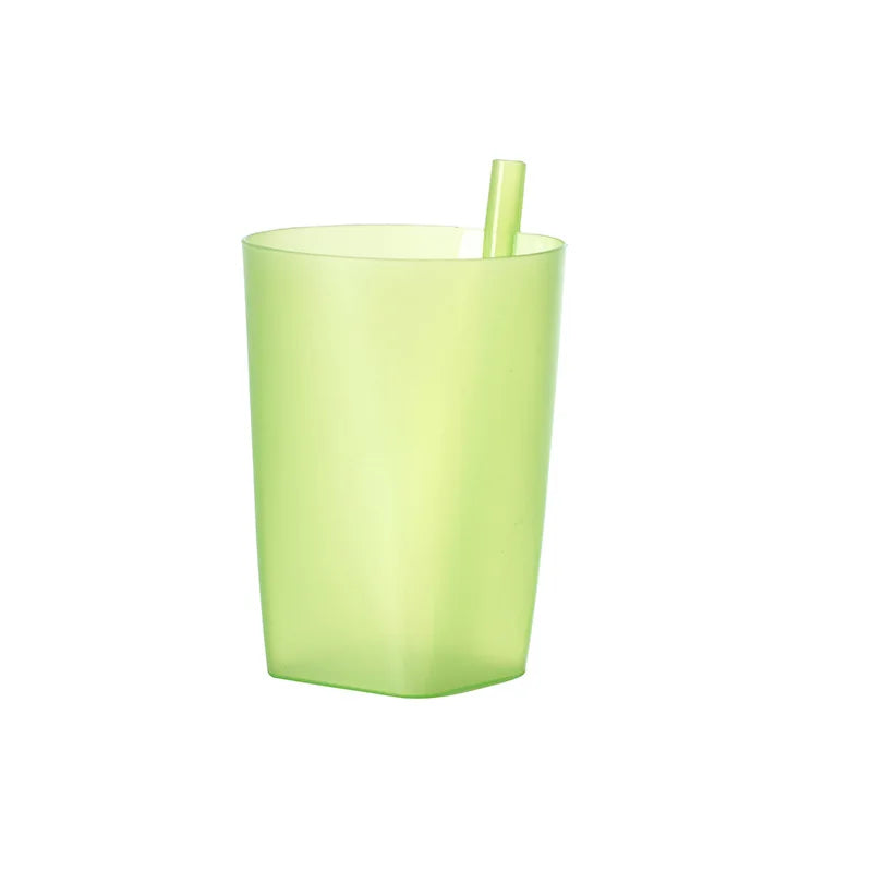 1pcs Kids Sip Cup With Built In Straw Milk Cup Home Colors Sippy Cup Mug Drink Straw Cup detail view