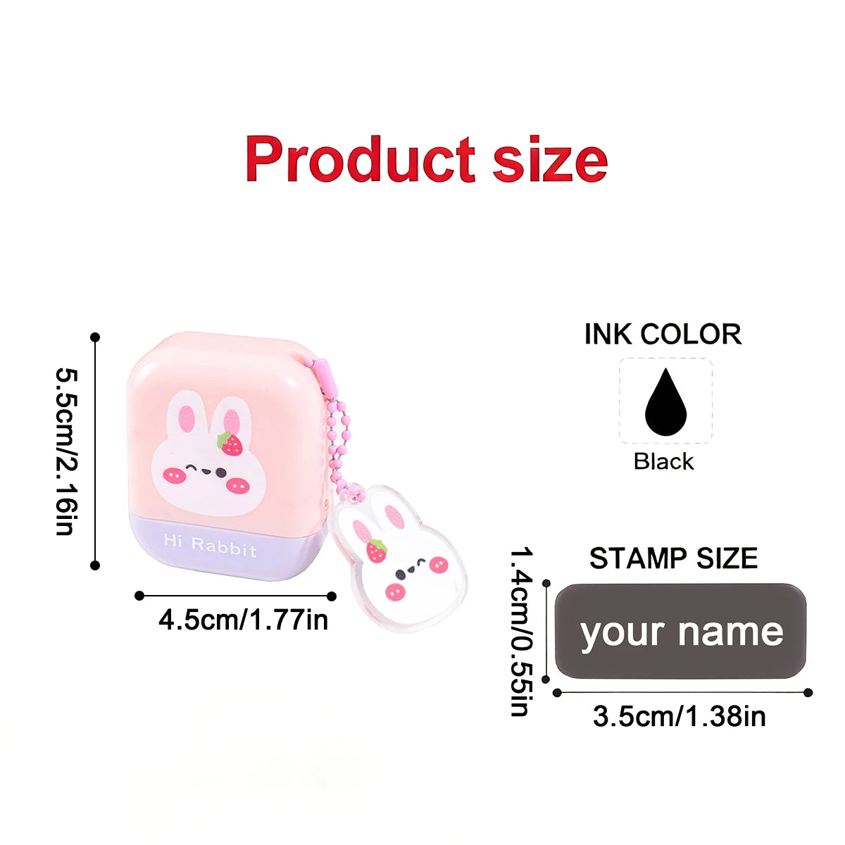 Custom Name Stamp for Clothes and School Uniforms | Personalized Belongings Marker detail view