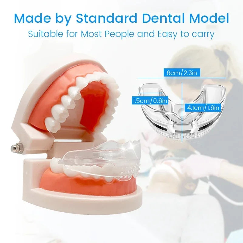 3 Stages Dental Orthodontic Braces Teeth Retainer | Anti Snoring Mouth Guard for Bruxi close-up view
