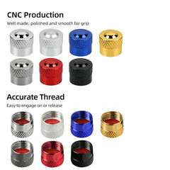 4PCS Tire Valve Stem Caps, Corrosion Resistant Universal Covers detail view