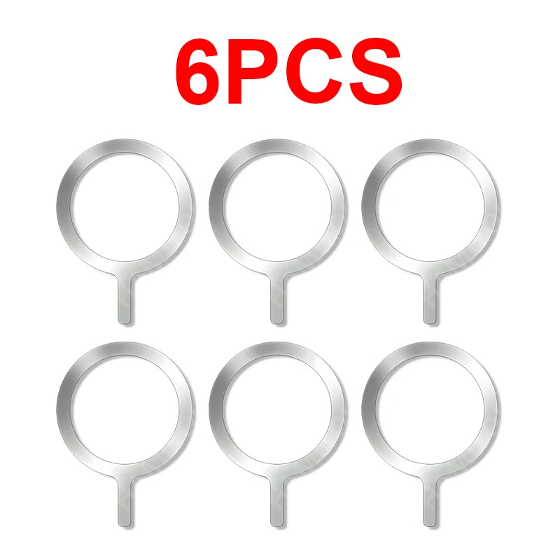 10-1PCS Stainless Steel Magnetic Metal Plate Ring For Magsafe Wireless Charger Iron additional angle