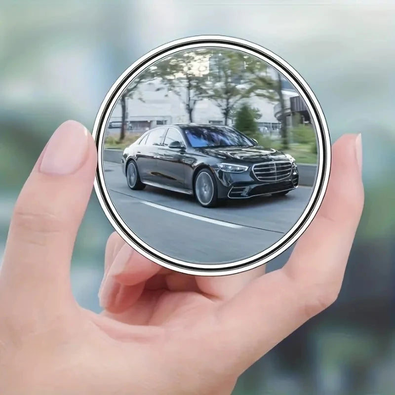 Wide-Angle Blind Spot Mirrors Adjustable Pair | Reversing Rearview close-up view