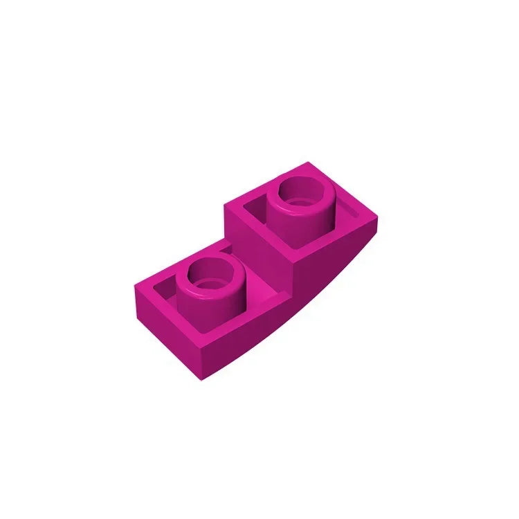 Gobricks GDS-795 Slope, Curved 2 x 1 Inverted | Compatible Building Block for DIY P additional angle