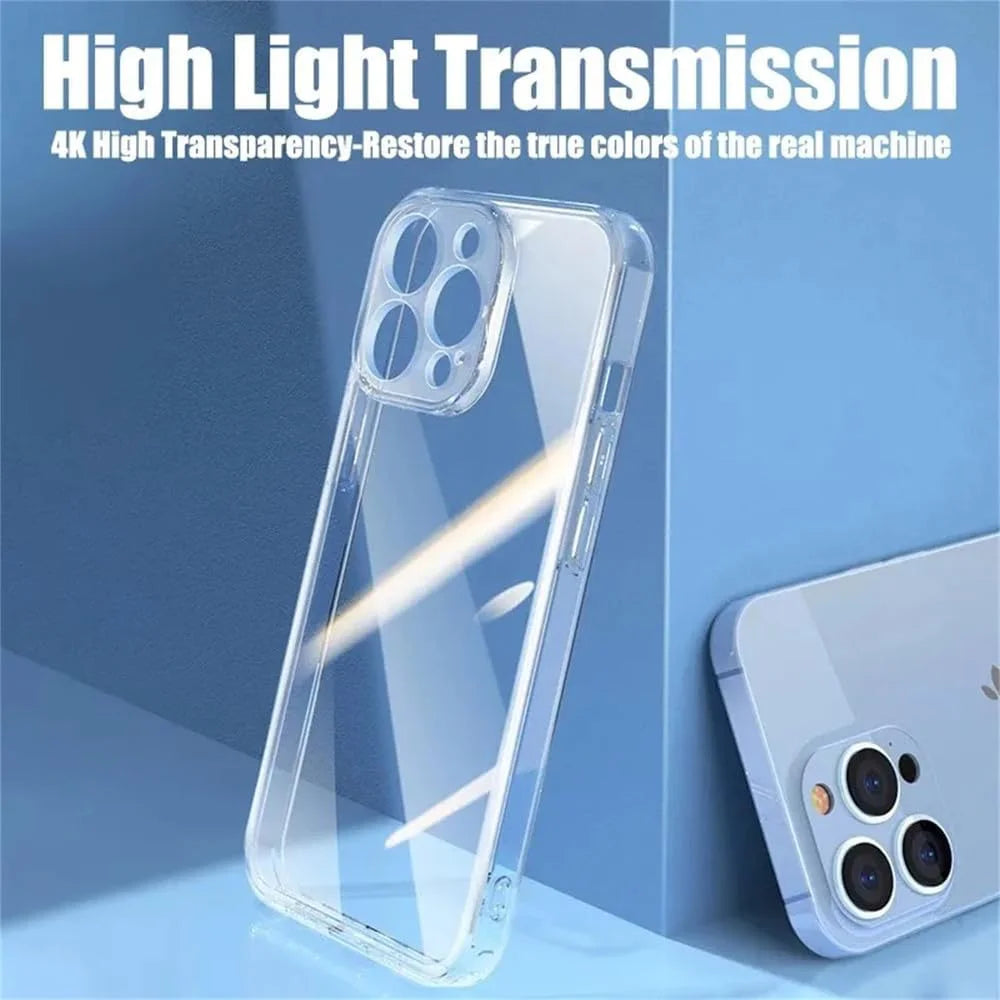 Ultra Thin Clear Transparent Soft TPU Case For iPhone 16 Pro Max 15 14 13 12 11 Pro P alternate view