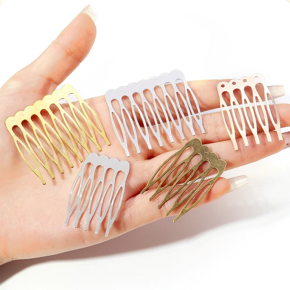 10pcs/lot Rhodium/Bronze Gold Color Bridal Hairpins Hair Combs Accesorio Pelo Alambre for Wedding Hair Pins Charm Accessories
