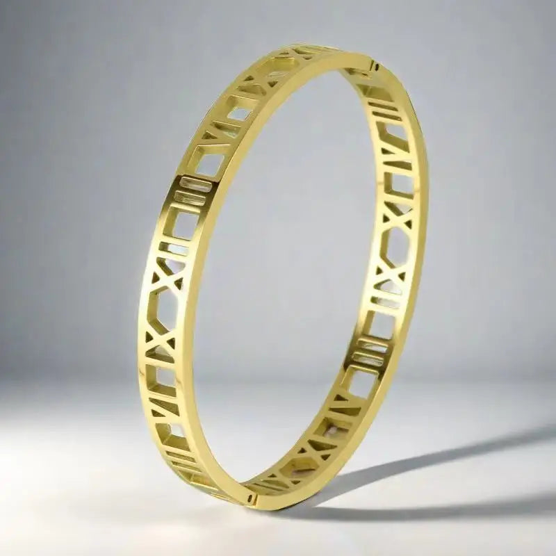Roman Numerals Bracelet For Women Stainless Steel Jewelry Accessories Luxury Bracelet lifestyle view