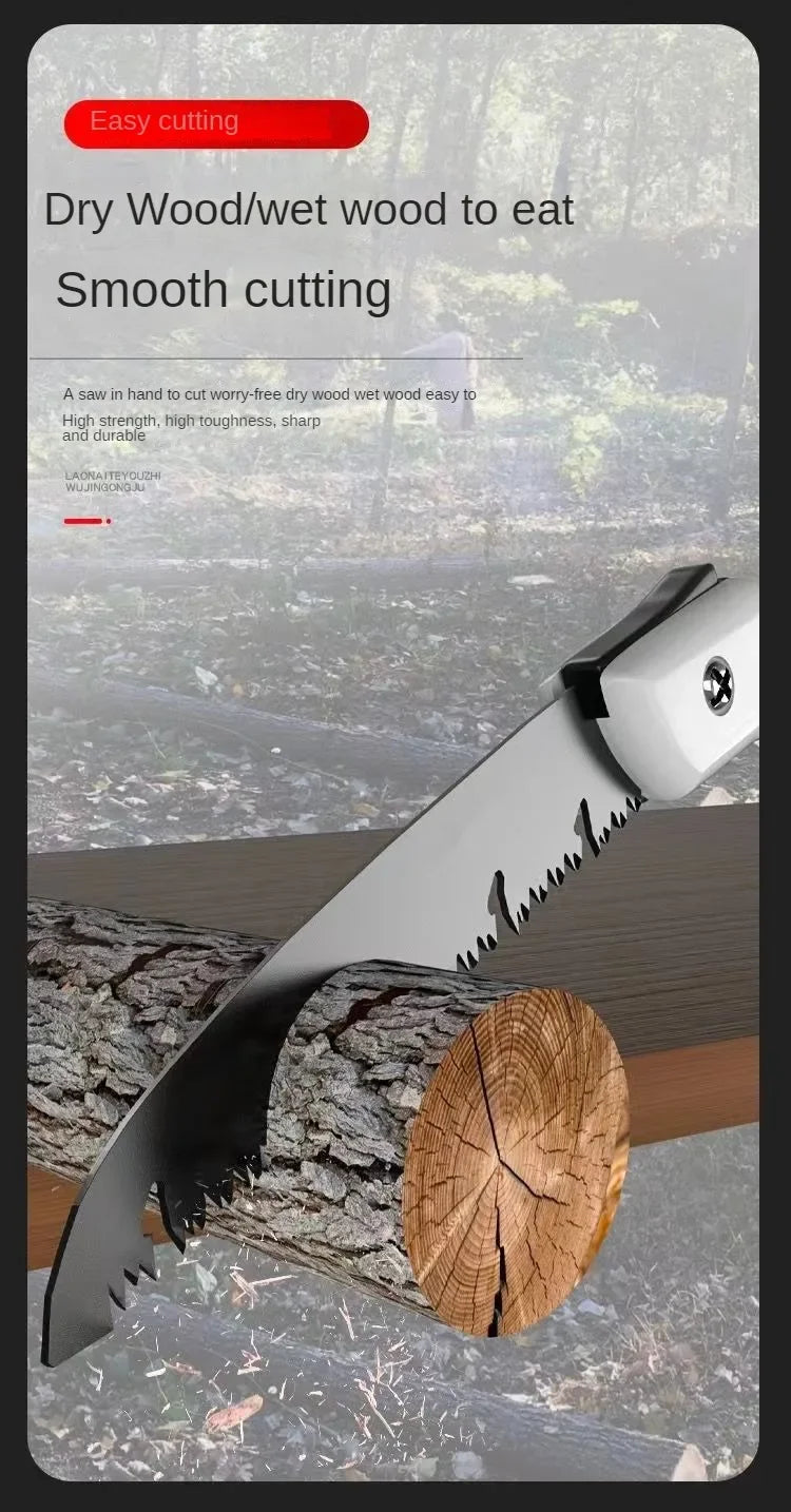 Folding Hand Saw – Portable Pruning and Woodworking Tool