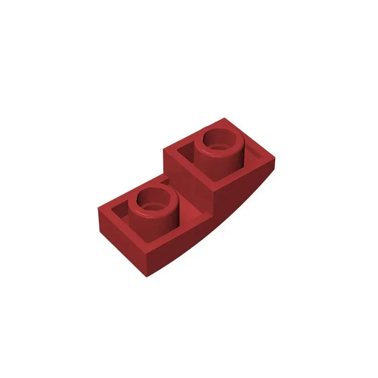 Gobricks GDS-795 Slope, Curved 2 x 1 Inverted | Compatible Building Block for DIY Proj close-up view
