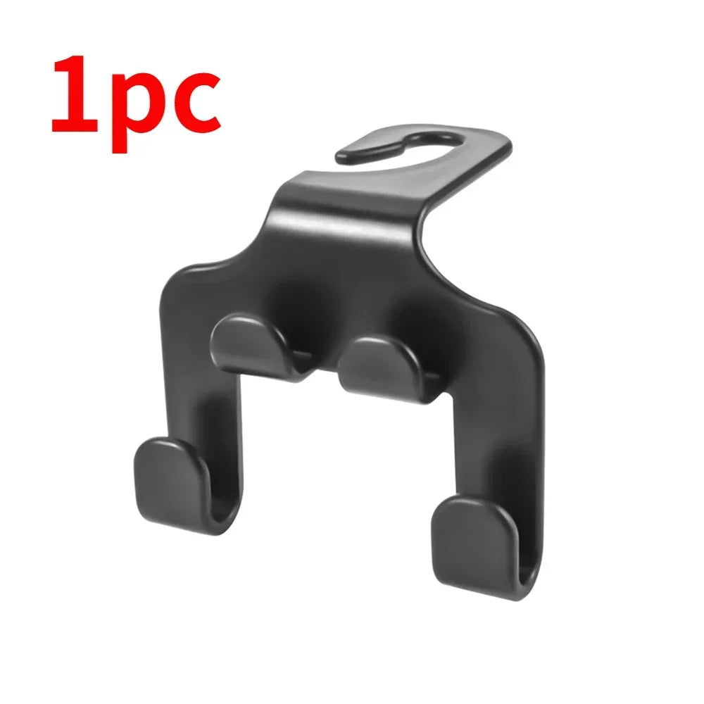 1pcs Multifunctional Car Seat Back Hook Double Head Phone Hanger Headrest Hanging Bag alternate view