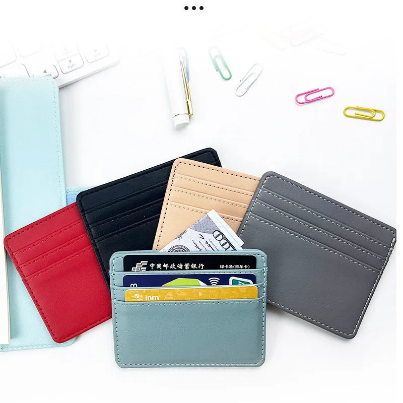 Ultra Thin Mini Card Holder Wallet | Simple RFID Blocking Credit Card Case additional angle