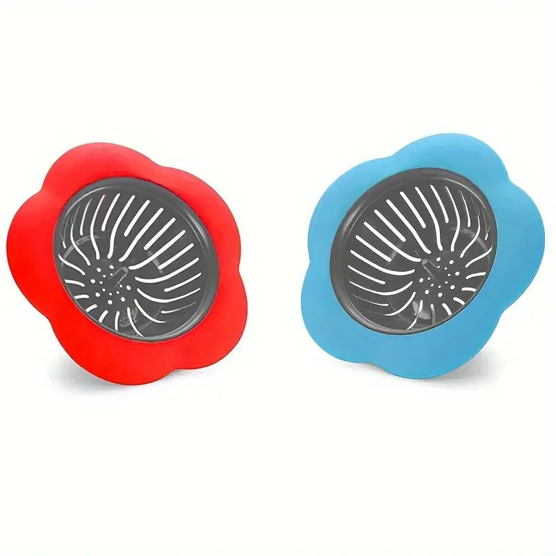 2PCS Silicone Kitchen Sink Strainer Anti-Clog Drain Filter Net Stopper for 4.5 Inch Dr close-up view