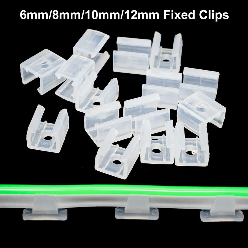 LED Strip Fixing Clips 6mm 8mm 10mm 12mm for 2835 Neon 220V alternate view