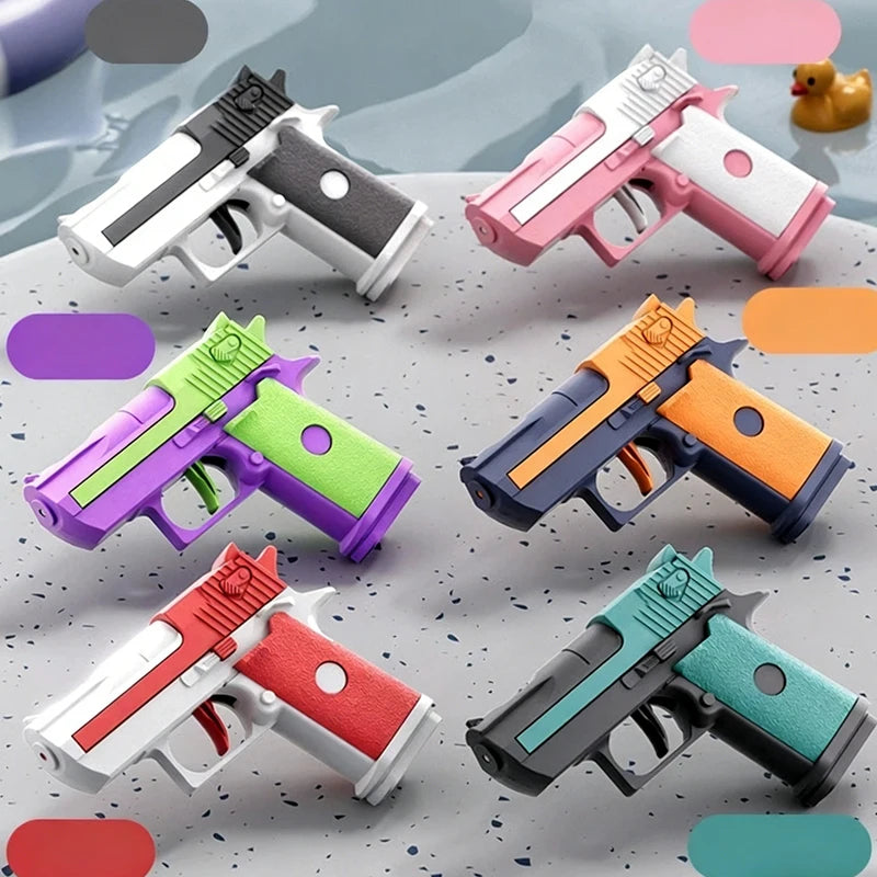 Mini Desert Eagle Water Gun | Mechanical Continuous Firing Toy for Kids Summer Play alternate view