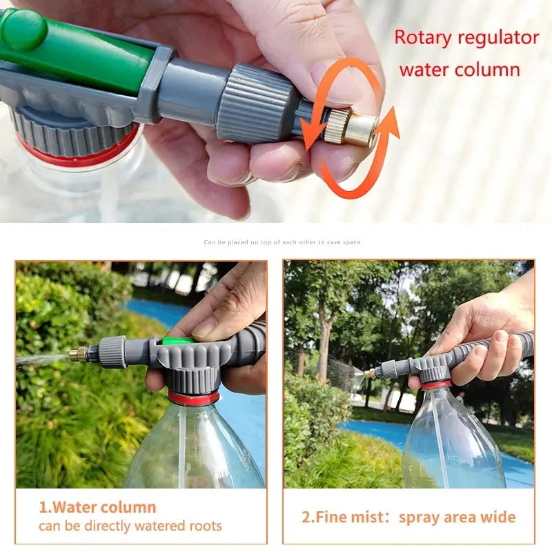 Sprayer Adjustable Drink Bottle Spray Head Nozzle Garden Watering Tool Sprayer Agricul close-up view