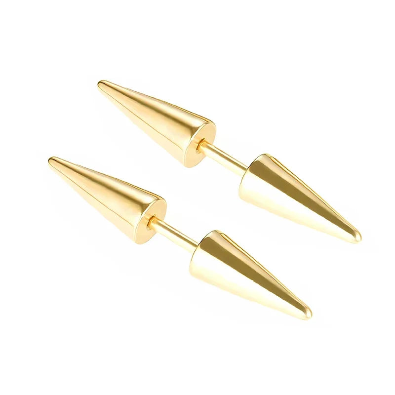 2PCs Classic Fashion Punk Rock Rivet Spike Tip Cone 316L Stainless Steel Women Men ea alternate view