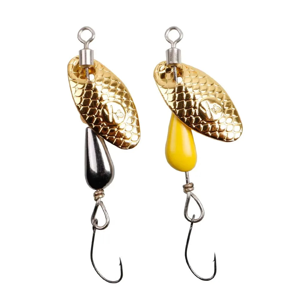 1Pcs Spinner Spoon Metal Bait Fishing Lure 5.5cm/2.8g Sequins Long Shot Spoon Baits fo close-up view