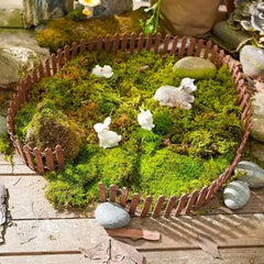 1PC Mini Wooden Fence Miniature Fence For Fairy Garden Micro Landscape Flower Pots Acces detail view