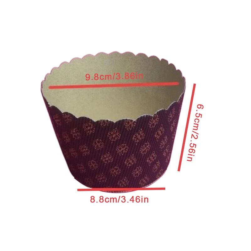 5Pcs Paper Tray Dove Mold Pastry Bread Cake Carton Packaging Cake Decoration Christmas close-up view