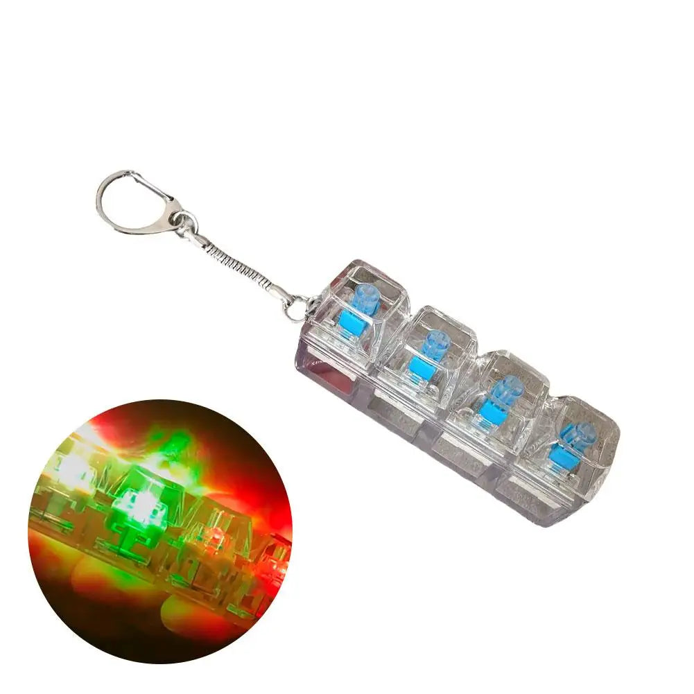 Stress Relief Fingertip Decompression Toys Clicker Fidget Toy | LED close-up view