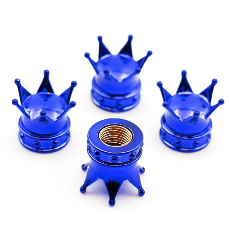 Universal Crown 4 PCS Car Wheel Tire Valve Caps Tyre Rim Stem Covers Airdust For Car alternate view