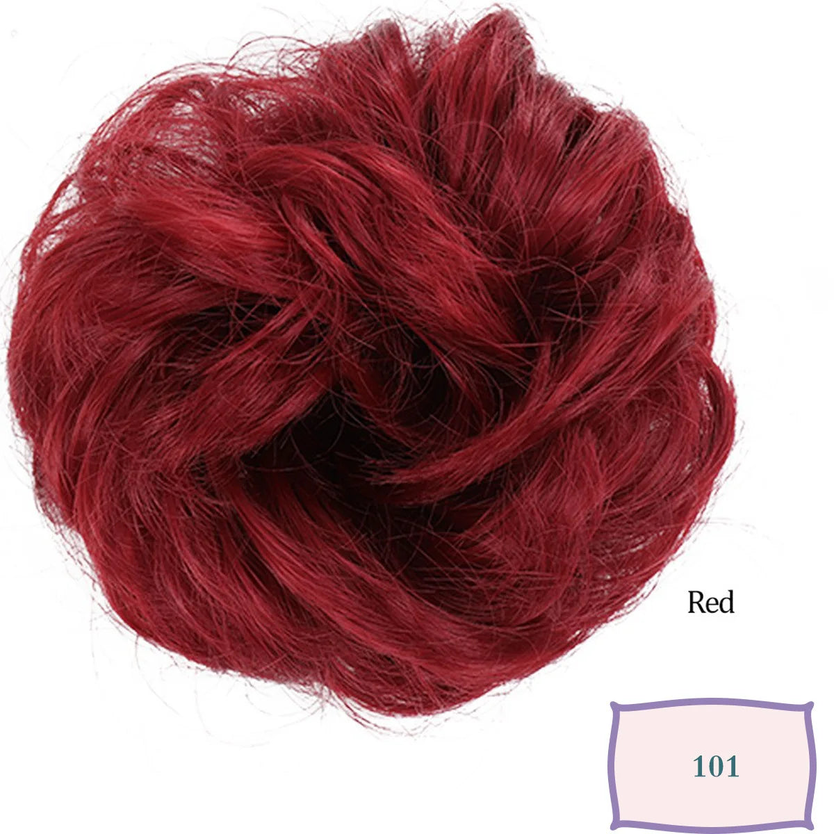 Synthetic Messy Hair Bun Chignon Scrunchies Fake Hair Band Braid Elastic Hairpiece Tail detail view