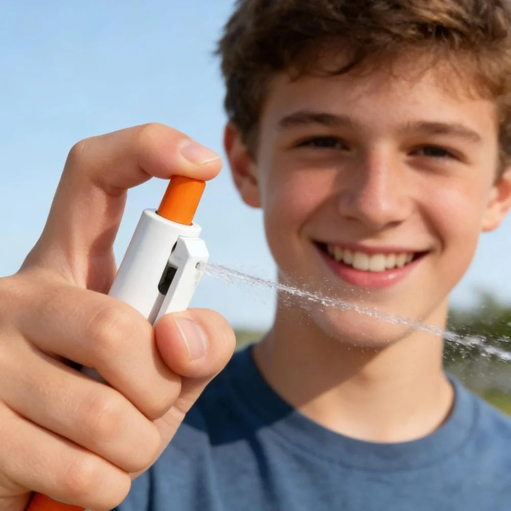 Water Spray Pen Toy | 2-in-1 Writing and Prank Squirt Pen close-up view