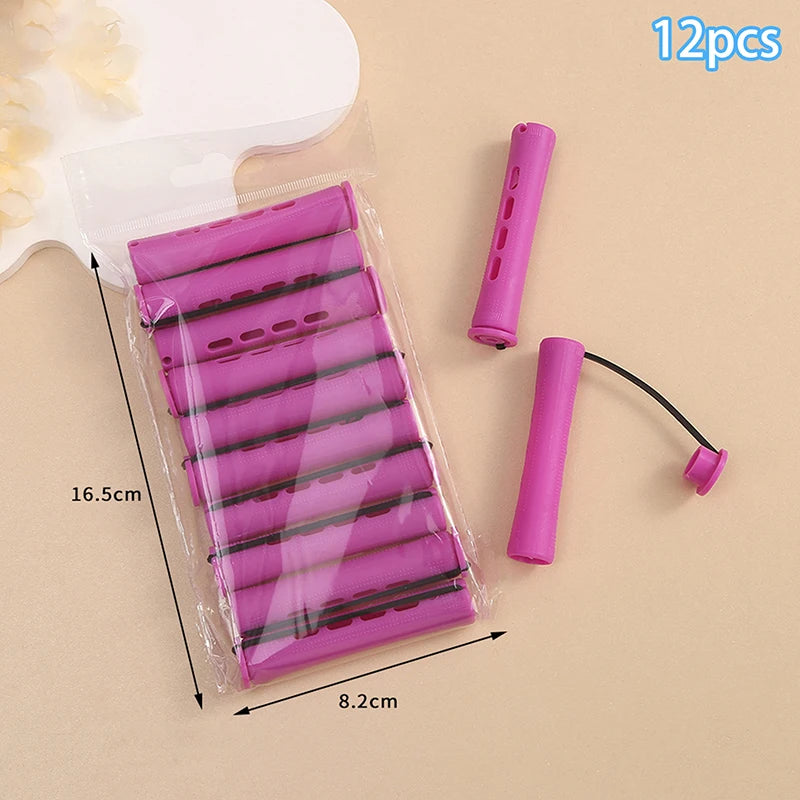 〔YS1〕12pcs Hair Perm Rods Short Cold Wave Rods Hair Curler No Heat Perming Rods Hair alternate view