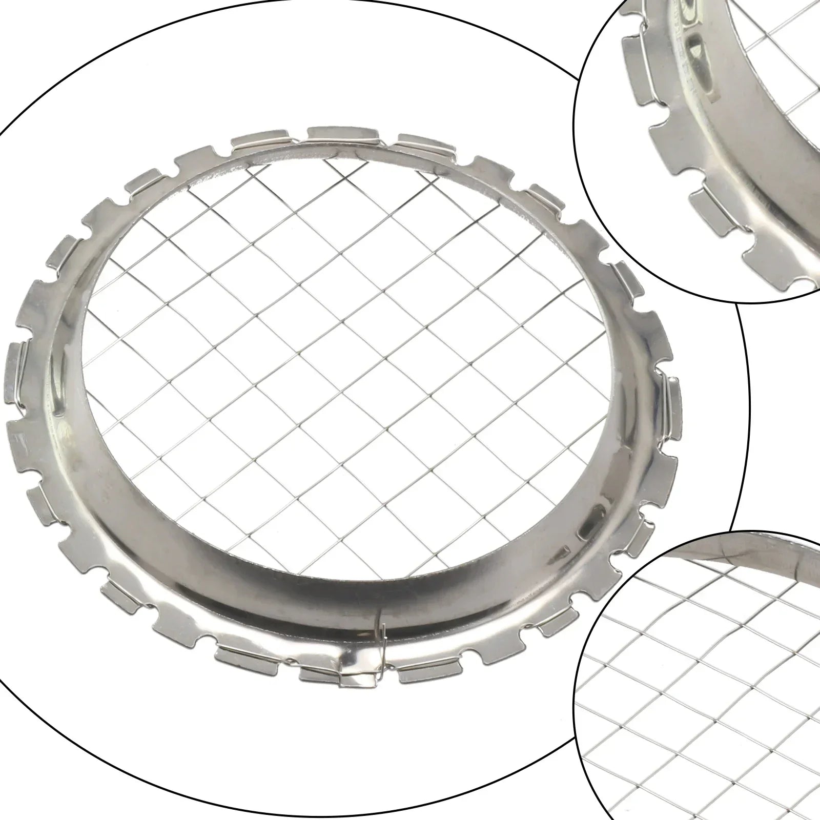 Stainless Steel Round Grid Egg Slicer | Multi-Function Fruit and Vegetable Chopper alternate view