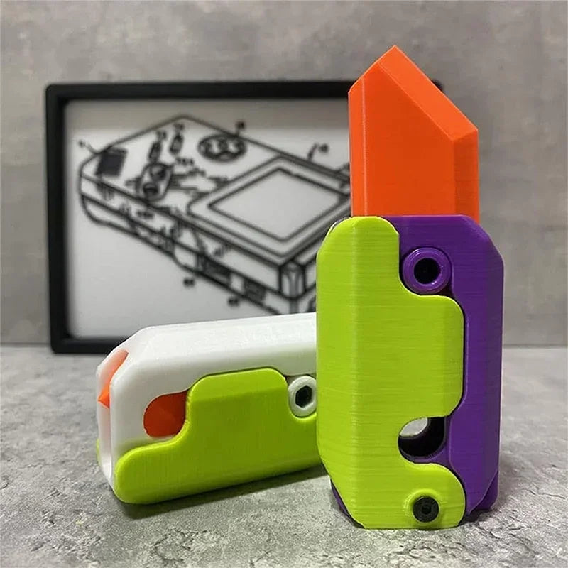 3D Printed Gravity Knife Fidget Toy | Stress Relief Sliding Toy for Kids and Adults lifestyle view