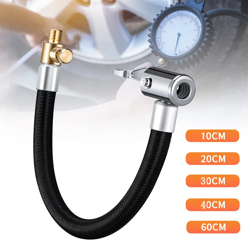 Tire Air Inflation Extension Hose Connector Adapter | Car & Motorcycle alternate view