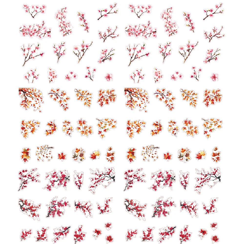 90pcs Floral and Nature Sticker Pack | Creative DIY Decals for Journaling and Phone C alternate view