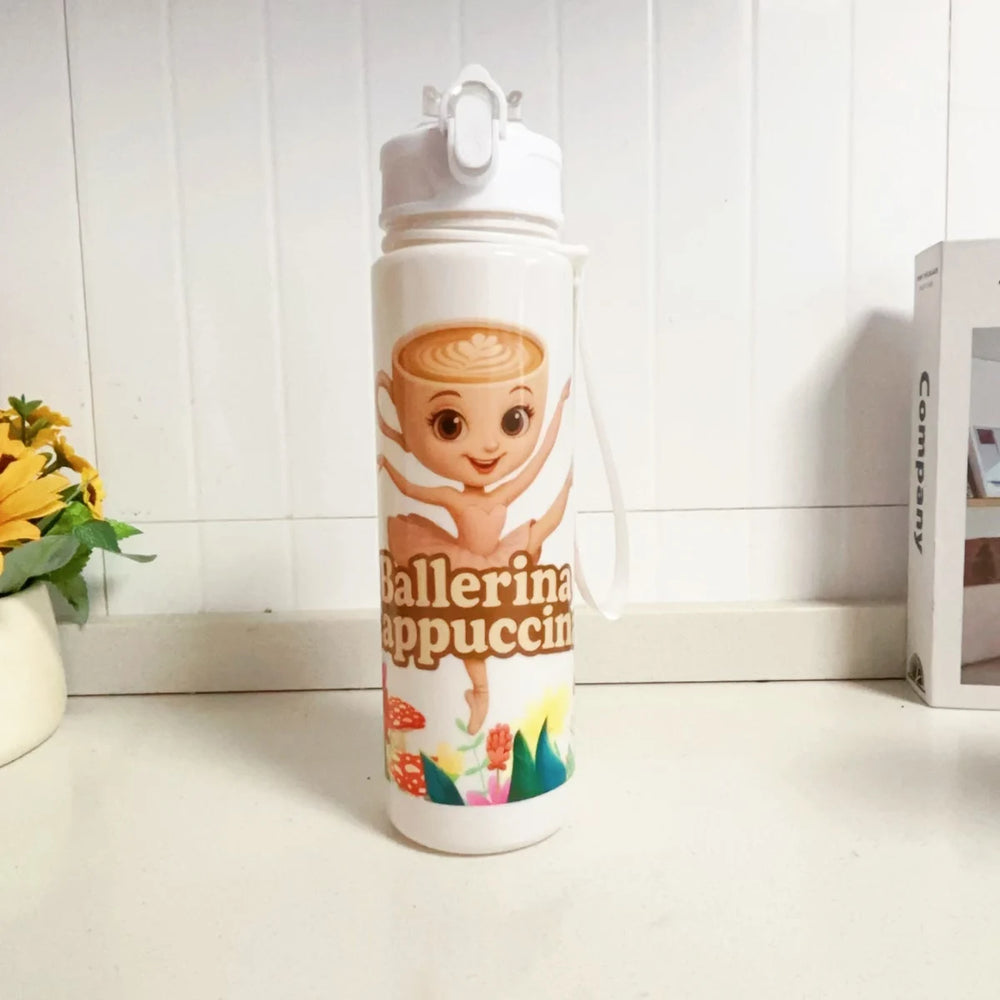 750ML Italian Brainrot Water Bottle Outdoor Drinking Cartoon Sports Cups Tung Tung Tung detail view