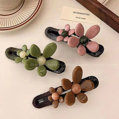Fashion Flower Hairpin Hair Accessories Premium Duckbill Clip Hair New Headgear Headwear Girls Kids Hair Accessories