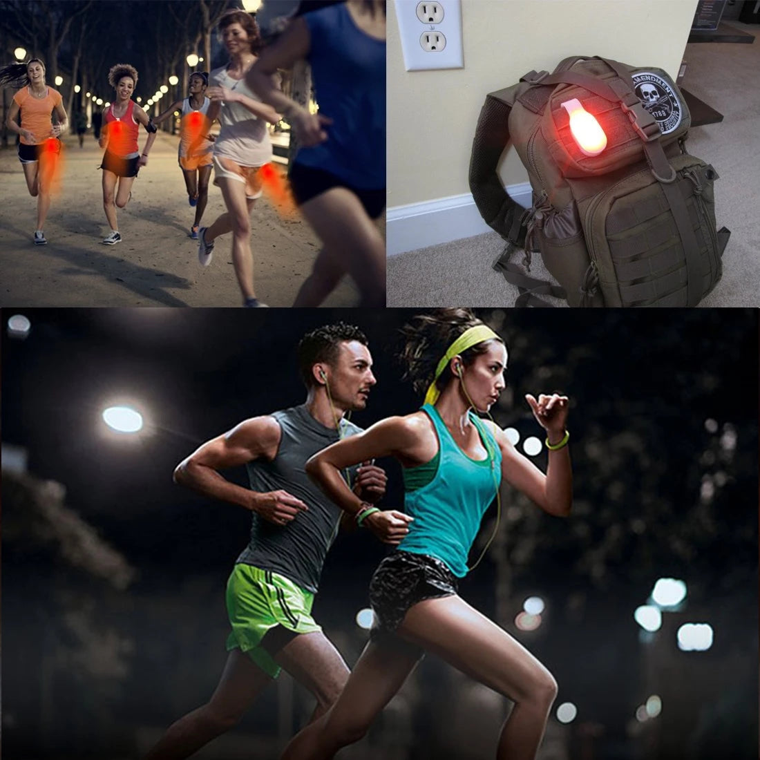 Mini Running Emergency Light | Clip Safety Soft Silicone Outdoor Cycling Lamp alternate view