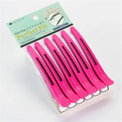 6Pcs Alligator Hair Clip Plastic Nonslip Hairpin Black Pink Durable Hair Clamp Hairdressing Styling Accessories for Woman Man