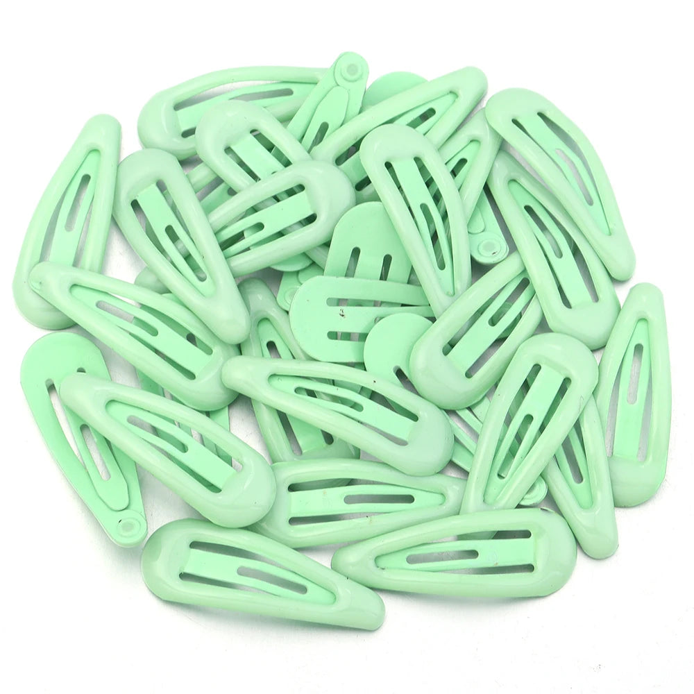 30pcs 3cm Colorful BB Hair Clips Girls Water Drop Shape Hairpin Cute Princess Barrett alternate view