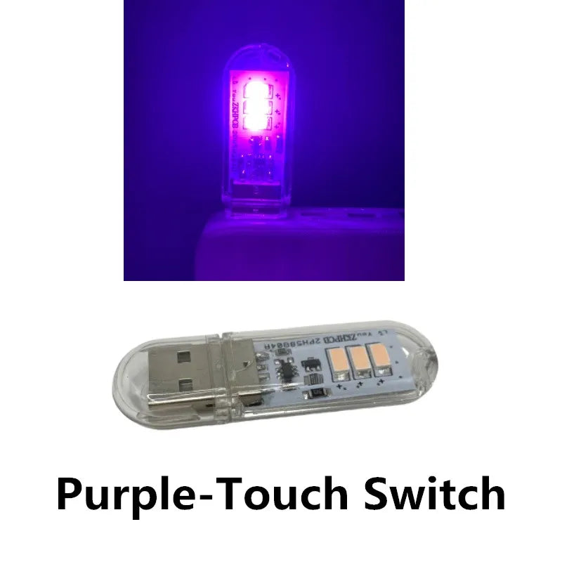 Portable USB LED Book Light | Touch Switch Reading Lamp additional angle