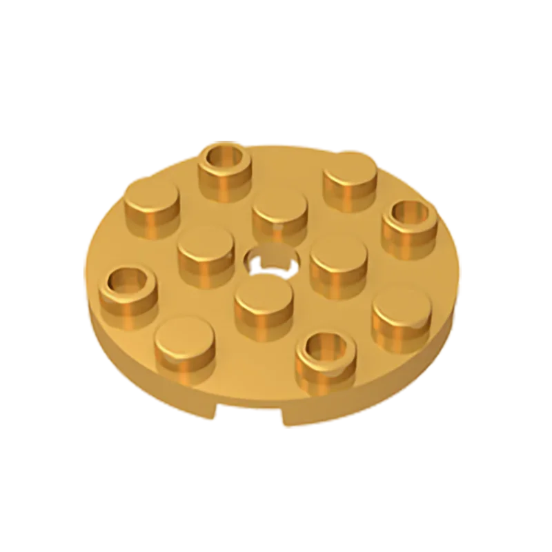 Gobricks GDS-841 Round Plate 4x4 with Hole | Compatible Building Block for DIY Creati alternate view
