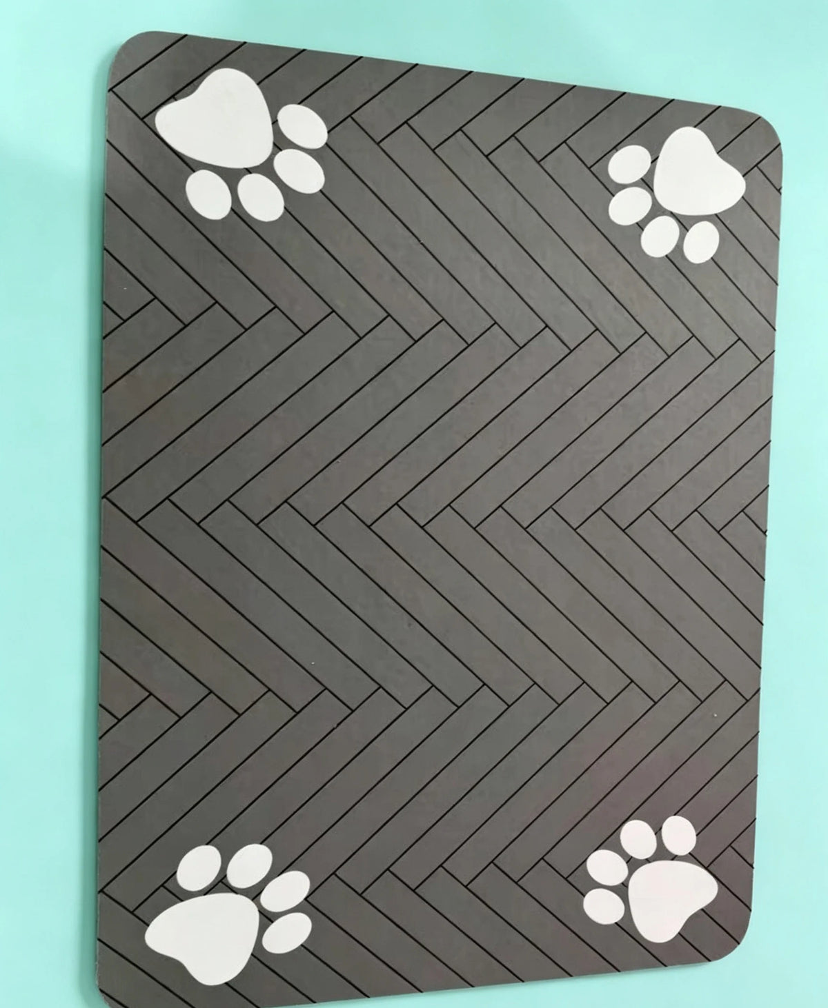 1pc Pet Stain-Resistant, Easy-To-Wash, Splash-Proof Mat additional angle