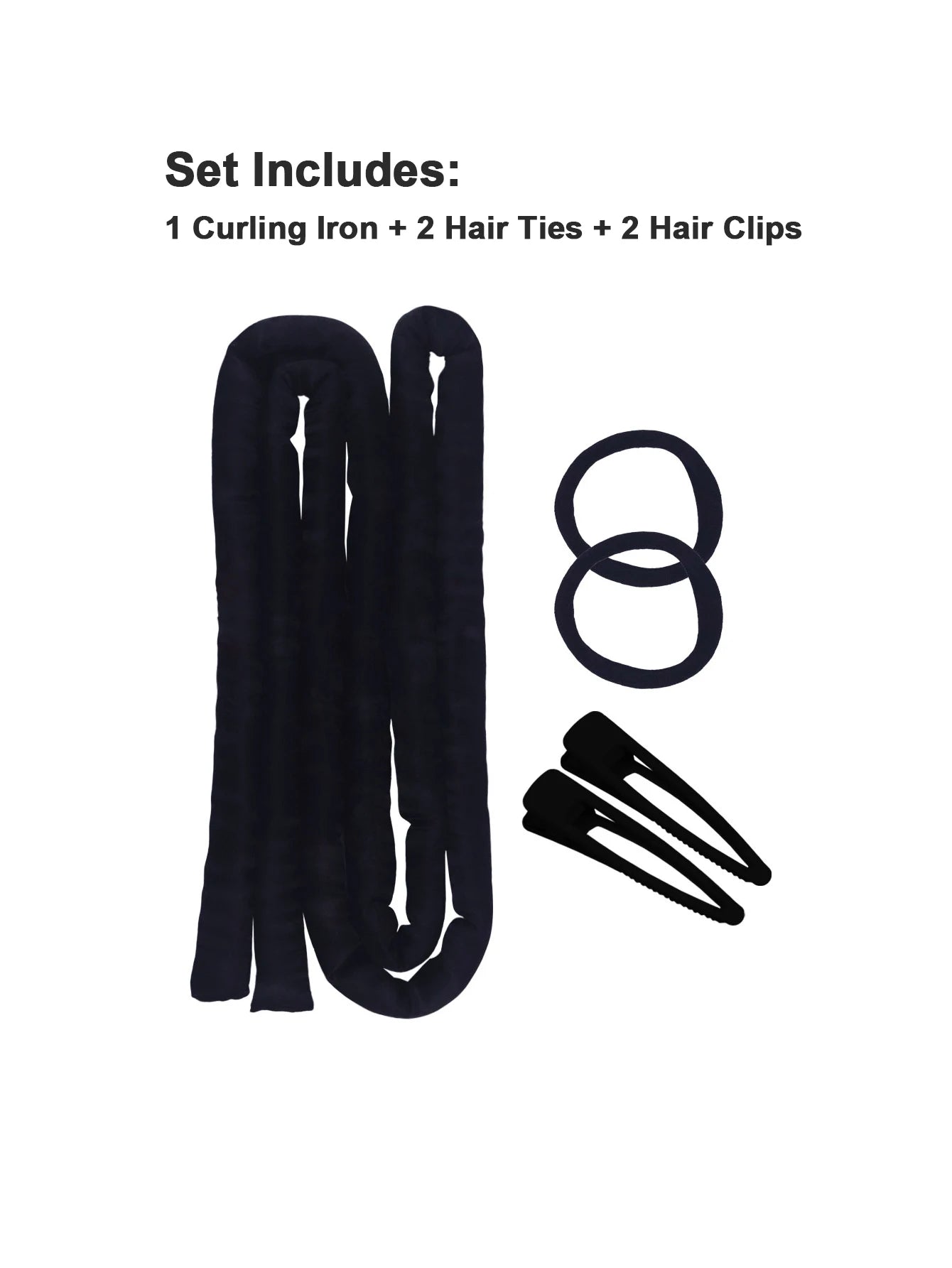1.6-Meter Extended Lazy Curling Iron With Fine Waves No Heat Or Damage To Hair Spon additional angle