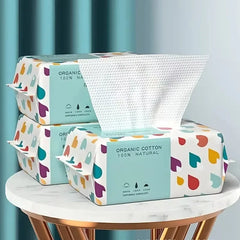 Car paper towel disposable thickened 100% face towel 100PCS makeup soft removal wipes dry facial cle