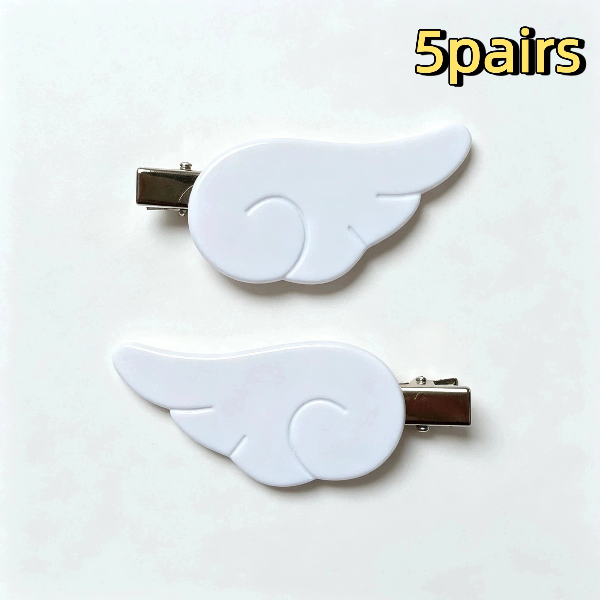 1Pair Cute Sweet Japanese Style Y2K Angel Wing Hair Clip Hairpin Barrettes Hairgrip Headdress Headwear Ornaments Accessories