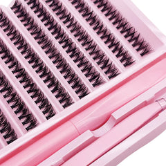 Cluster Lashes D Curling False Eyelash Clusters 200pcs DIY Lash Extension Kit With Bond detail view