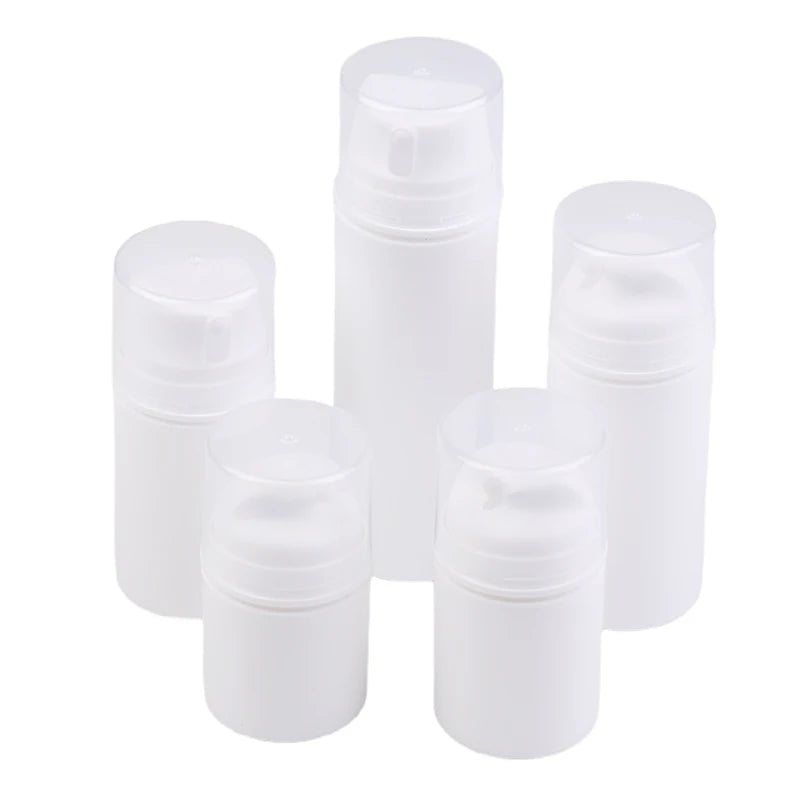 Airless Cosmetic Travel Size Vacuum Pump Bottles, Refillable Emulsion Dispenser for C alternate view