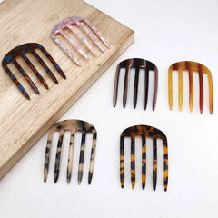 1/2/3 PCS Acetic Acid Hair Forks Five Teeth Hair Sticks U-Shape Hair Comb Bun Hairpin Women Girls Ha
